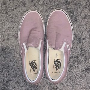 PINK/PURPLE SLIP ON VANS
